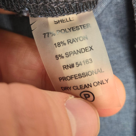 Calvin Klein Dark Wash Chambray Denim Bodycon Knee Length Career Dress Size 4 - Picture 4 of 6